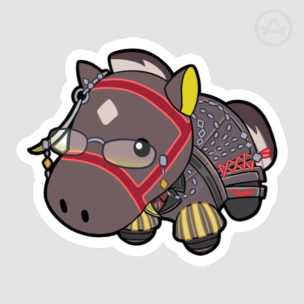 Dream Journey Horse Plushie Sticker