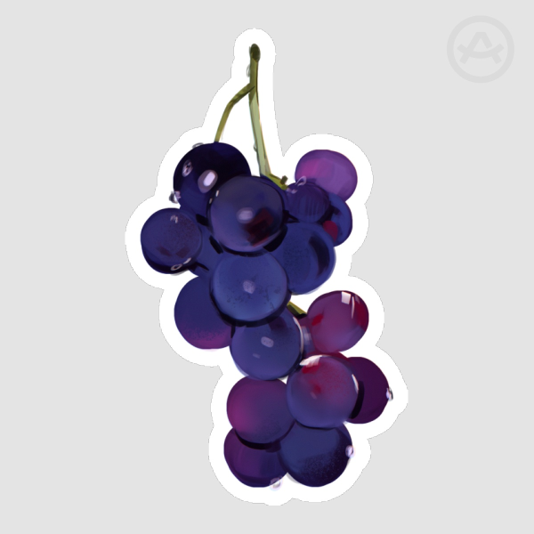 Sweaty Grapes - Sticker
