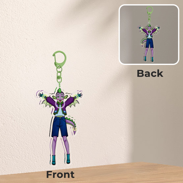Rave Spike MLPFIM Acrylic Keychains