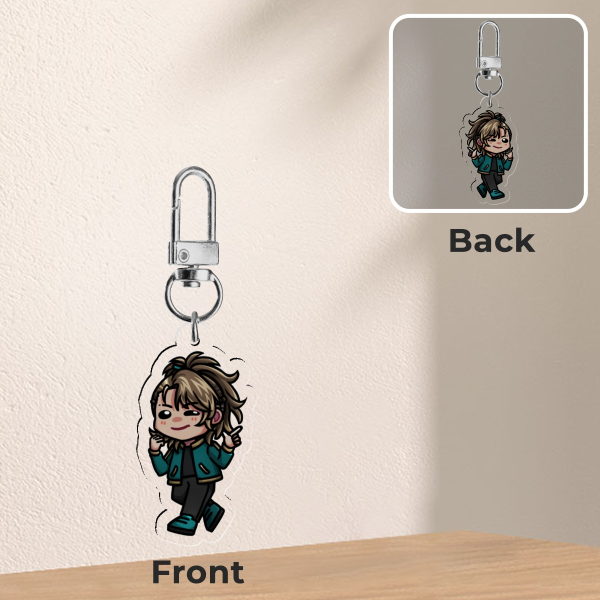 Holostars EN Idol Training-Support Keychain - Goldbullet