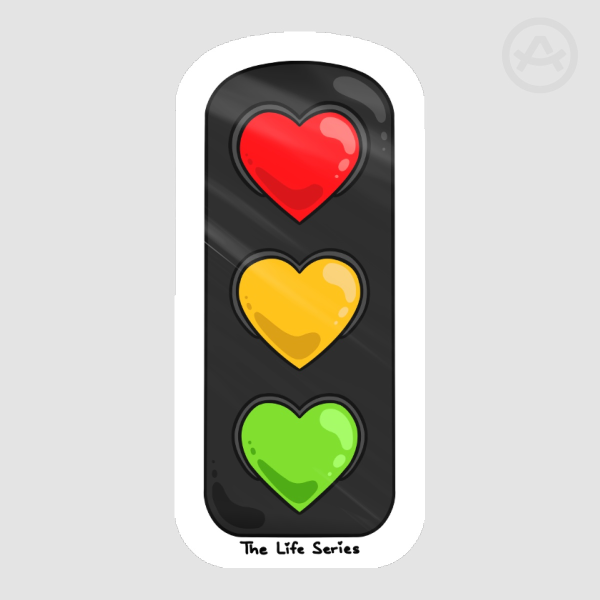 Life Series Traffic Light Sticker