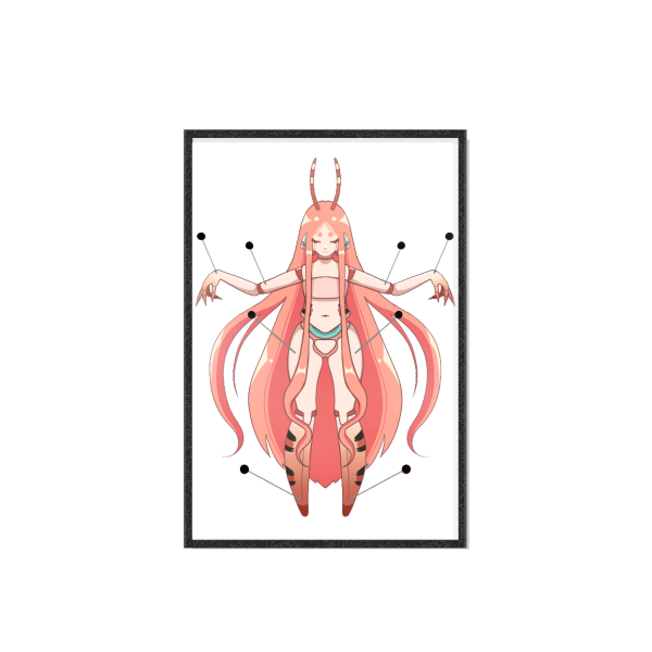 Sadbot Specimen Acrylic Art Board - 3.93"x5.9"(100x150mm), Black