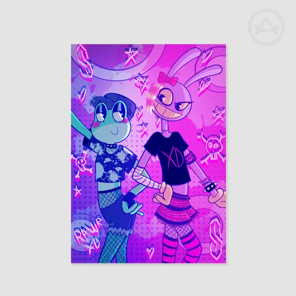 Scene Jax and Ribbit (TADC) Print