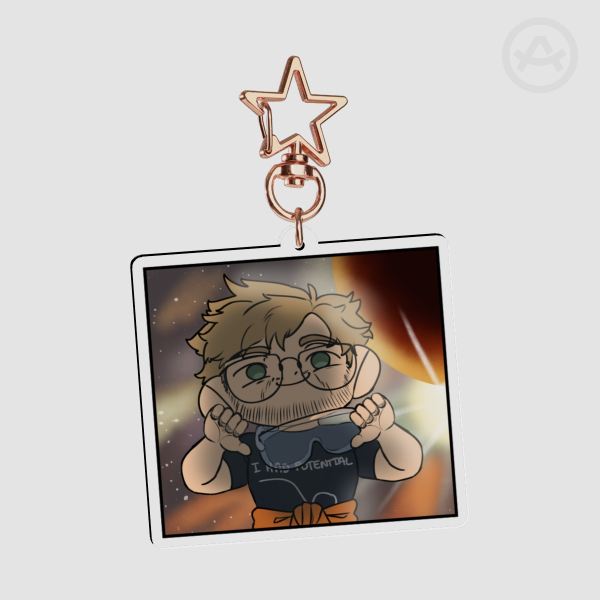 Grace and Rocky keychain
