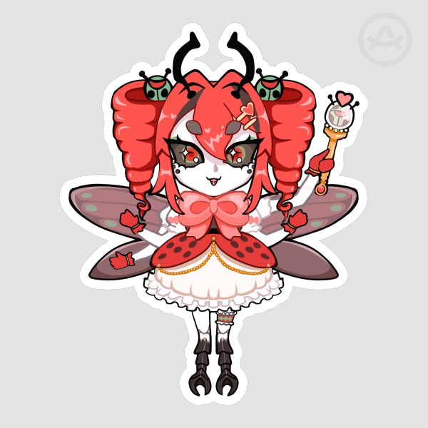 Magical Girl Beribug Die Cut Sticker