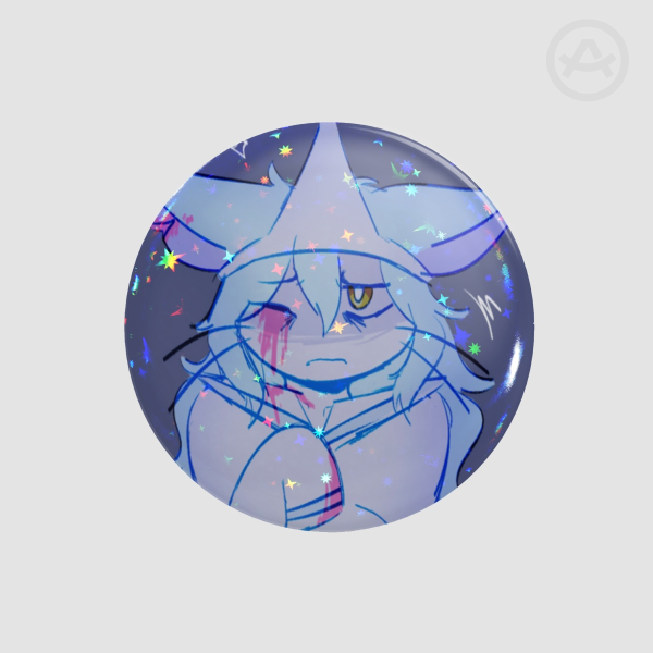 Angel Purrfect Apawcalypse Button