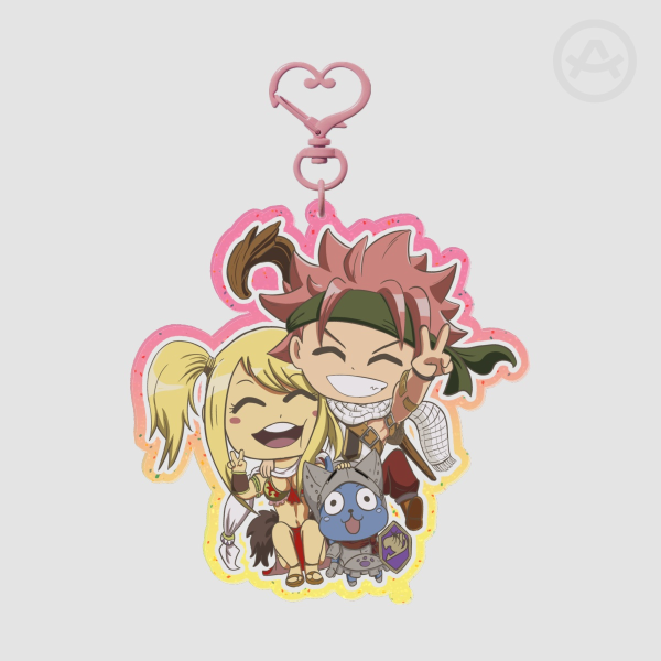 Fairy Tail - NaLu Heart keychain