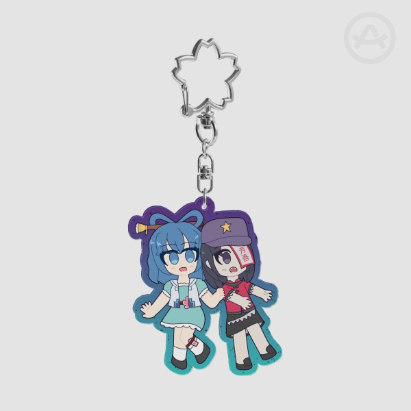 Seiga x Yoshika Glitter Keychain