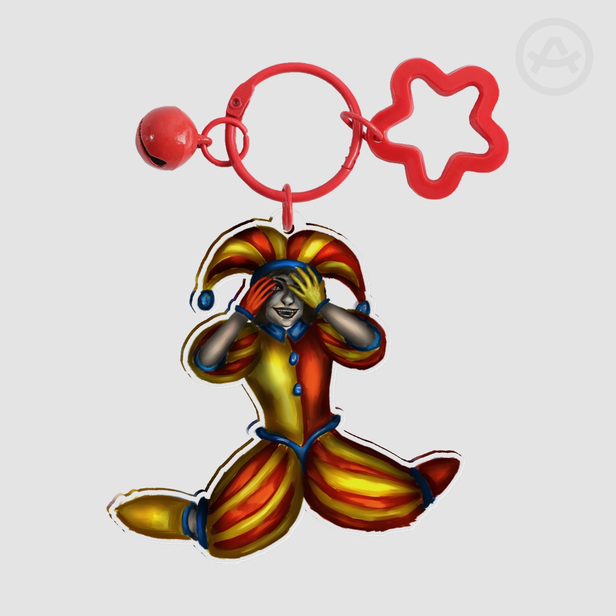 Evil pomni Acrylic Keychain