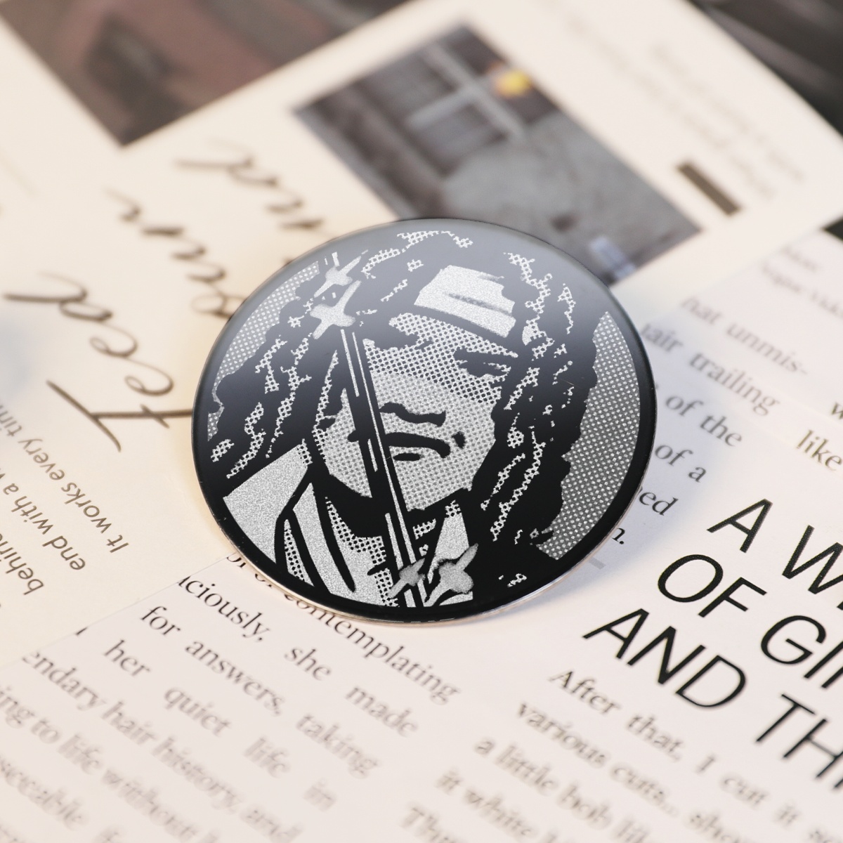 Michonne Metal Pin