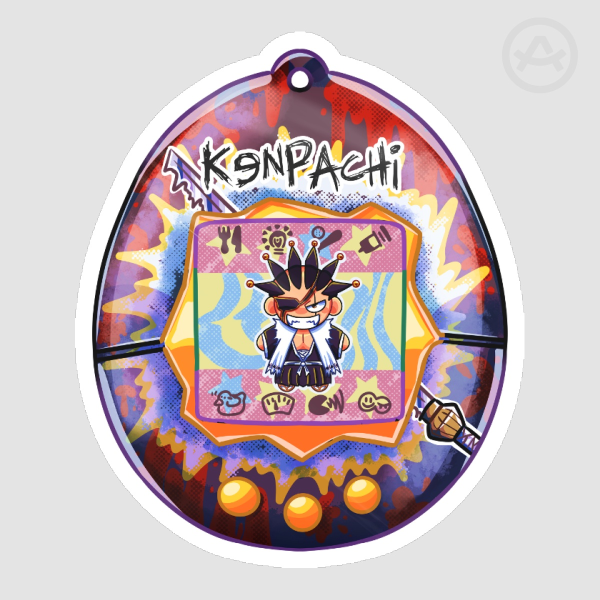 Kenpachi Zaraki Tamagotchi Sticker