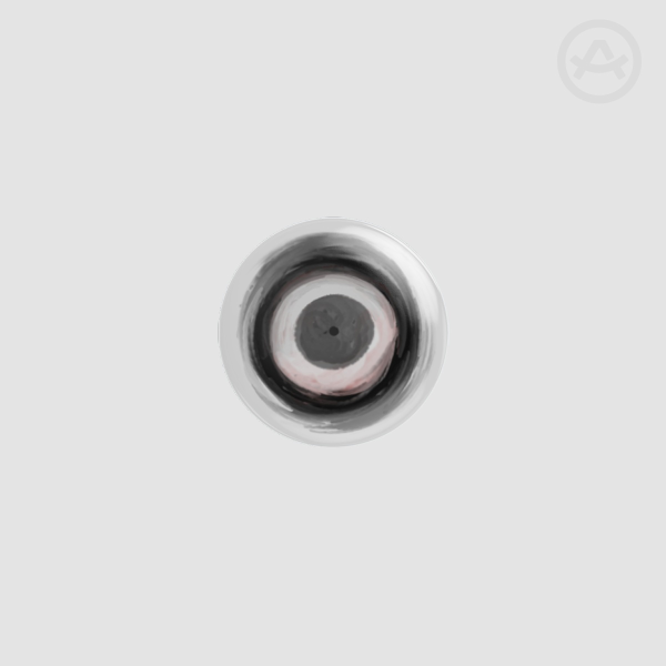 Creepy Eye Round Badge (Button Pin)