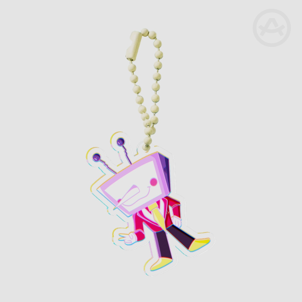 Tenna Deltarune chibi Clear Acrylic Keychains