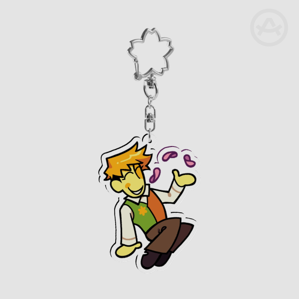 Flowery - Clear Acrylic Keychain