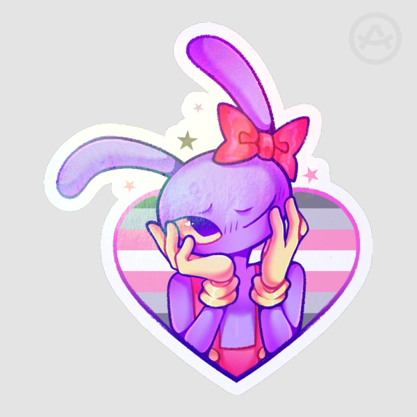 Jax Demigirl Holo Sticker