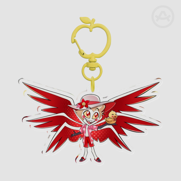 Lucifer Summer Edition Hazbin Hotel Clear Acrylic Keychains