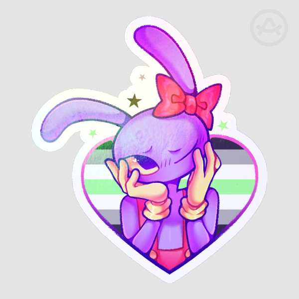 Jax Agender Holo Sticker