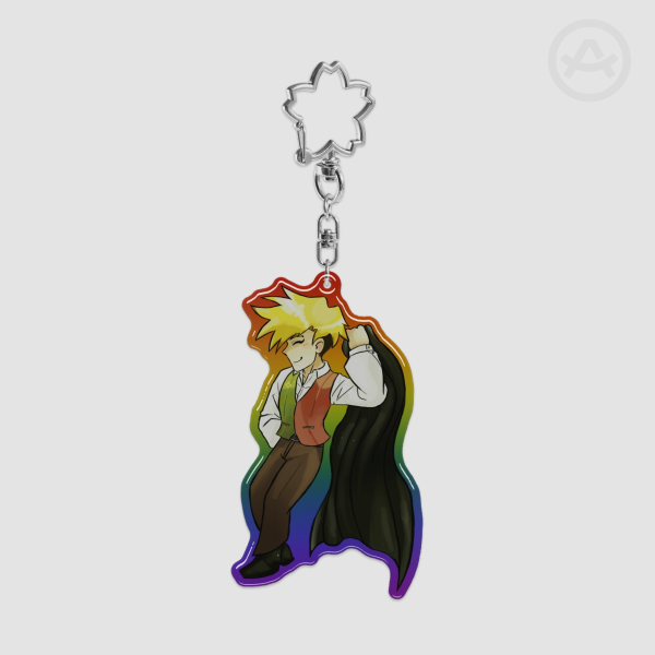 Flowery Chapter 5 Deltarune Epoxy Clear Acrylic Keychain
