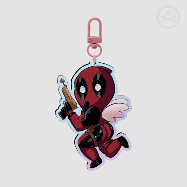 Cupid Deadpool Keychain