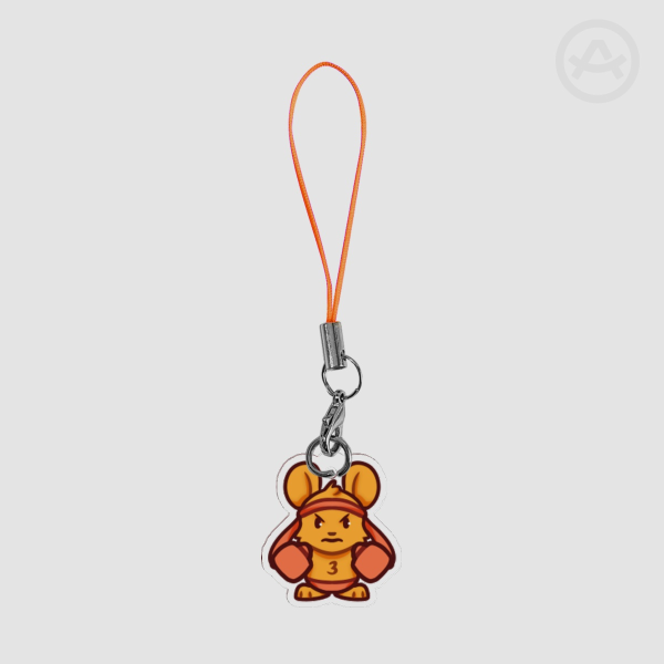 Orange Deltarune Phone Charm