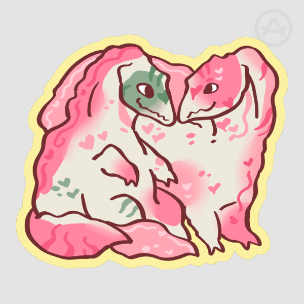Spinos in Love Sticker