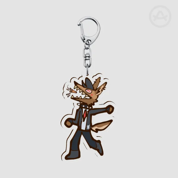 Joyous Jackal Q. Keychain