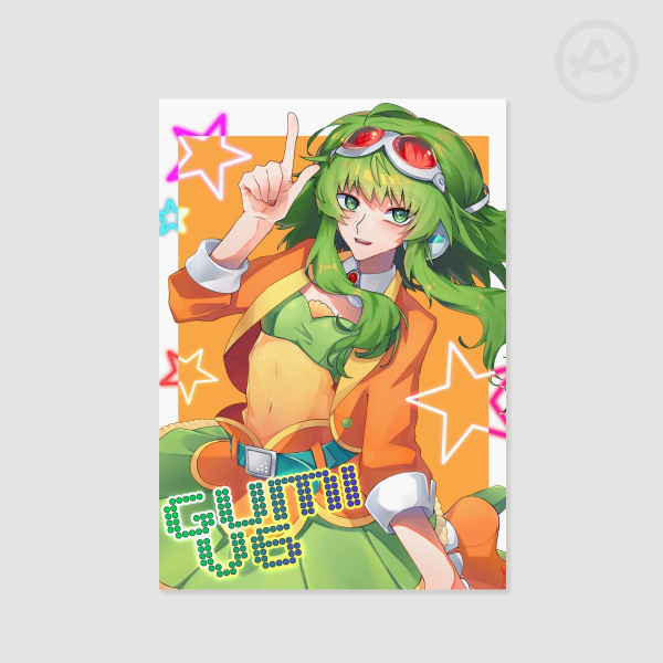 GUMI Megpoid Vocaloid 6 | A4 Poster Print