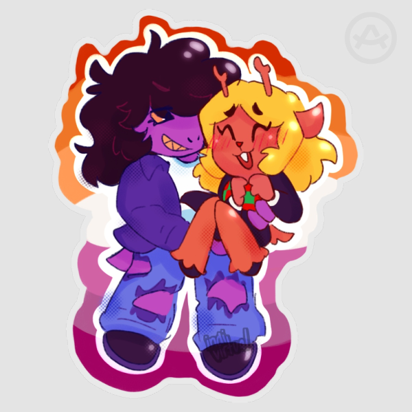 ˚｡⋆ Suselle - Clear Pride Sticker - DELTARUNE ⋆⭒˚
