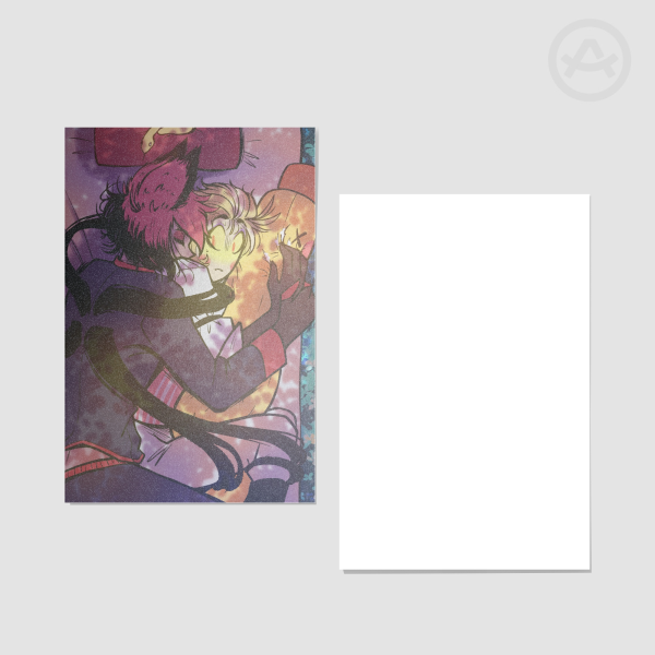 Alastor and Lucifer Cuddle Postcard