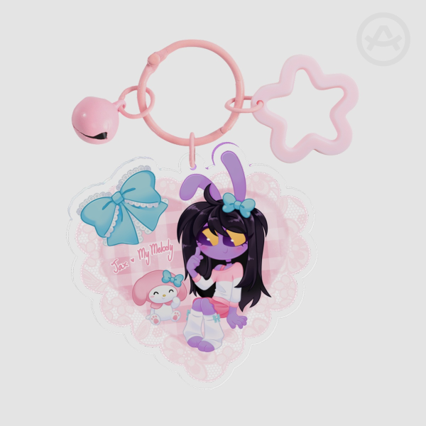 Jax & My Melody Clear Acrylic Keychain
