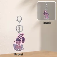 'Chronic Migraine Survivor' Bunny Acrylic Keychains