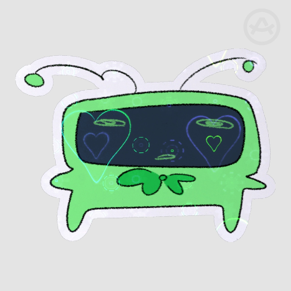 Strange and Peculiar Looking Vee Die Cut Stickers