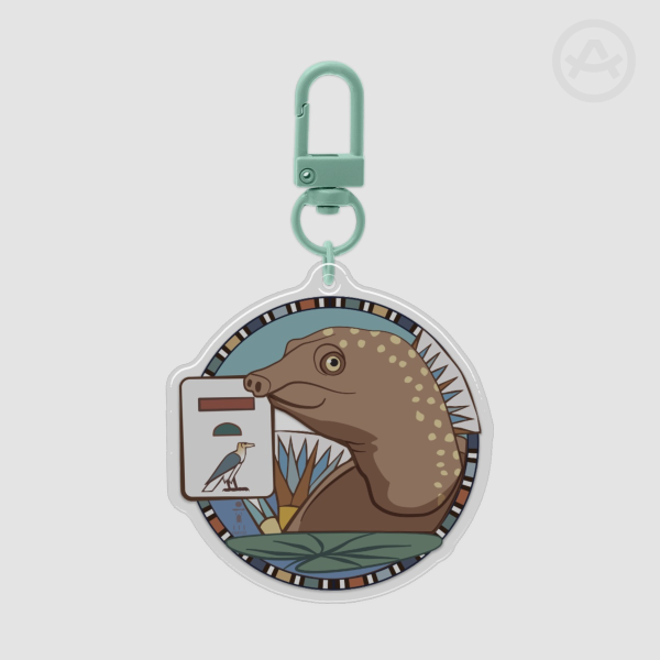 Ancient Egyptian Turtle mascot Epoxy Keychains