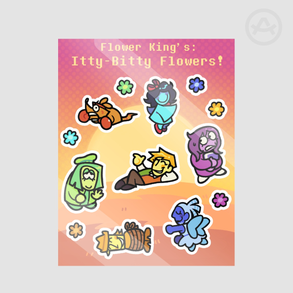 The Flowers - Coated Paper Stickers Sheet