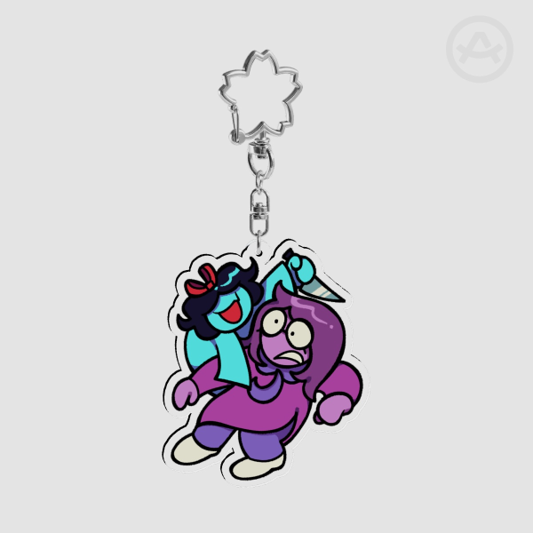 Aqua & Seth - Clear Acrylic Keychain