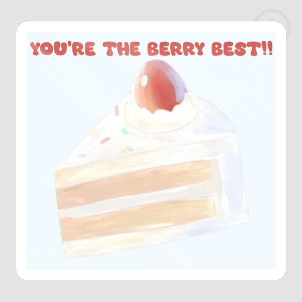 Berry best sticker