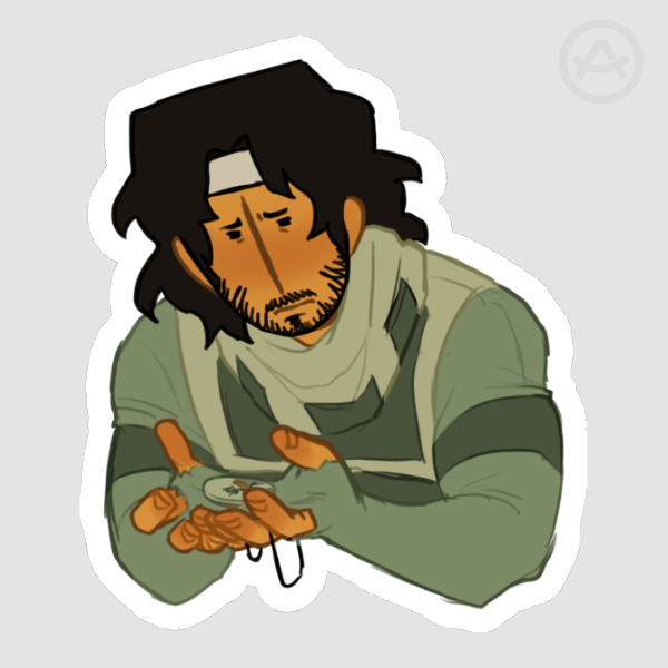 Iron Lung - Simon Holding the Last Seed Sticker