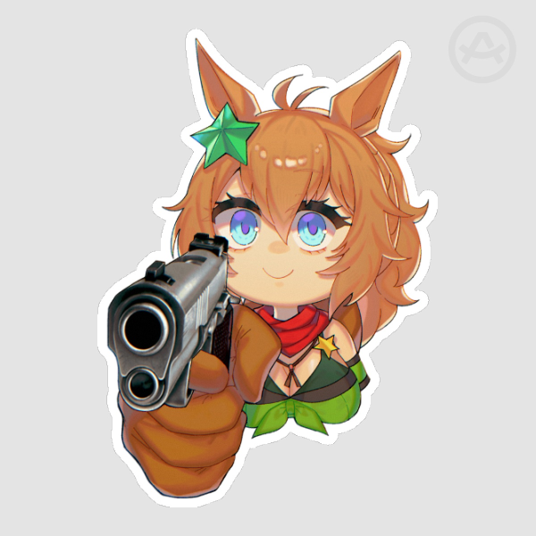 Taiki Shuttle Gun Sticker