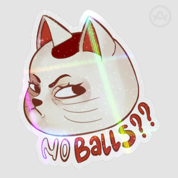 DANDADAN Turbo Neko NO BALLS?? | Words Sticker