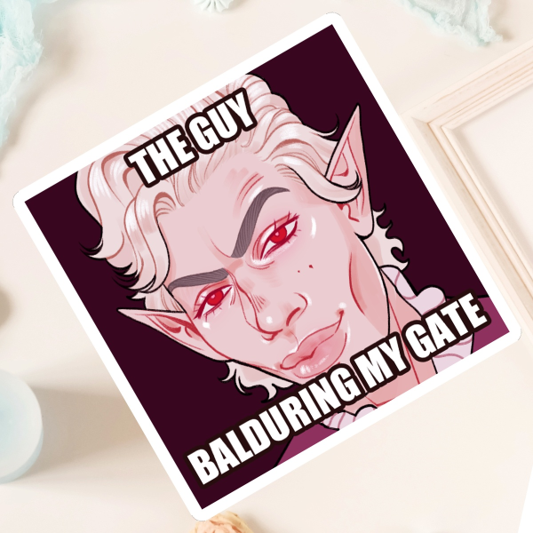 The guy Balduring my Gate sticker (Astarion)