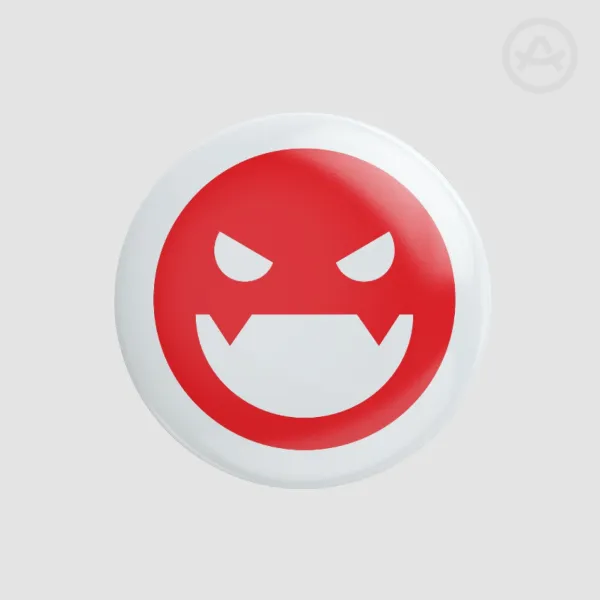 ✧. Evil Vampire Emoji Button ☾