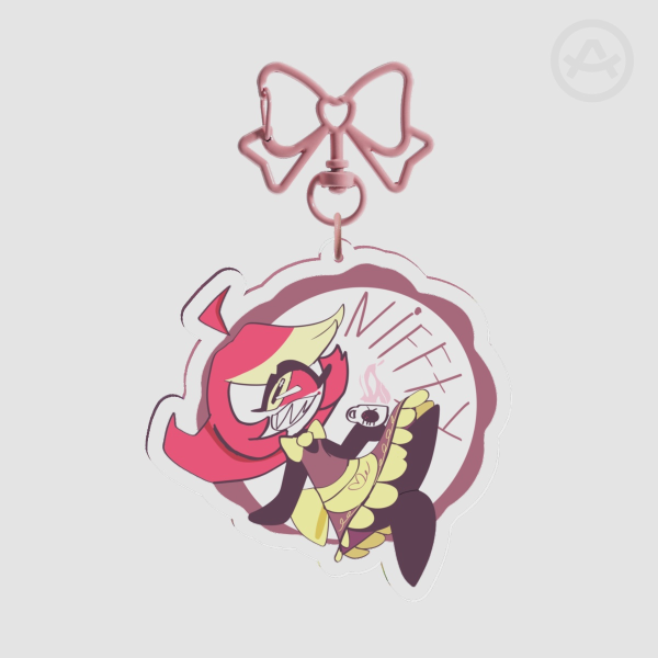 Niffty Keychain Hellacollab Maid Cafe Collection