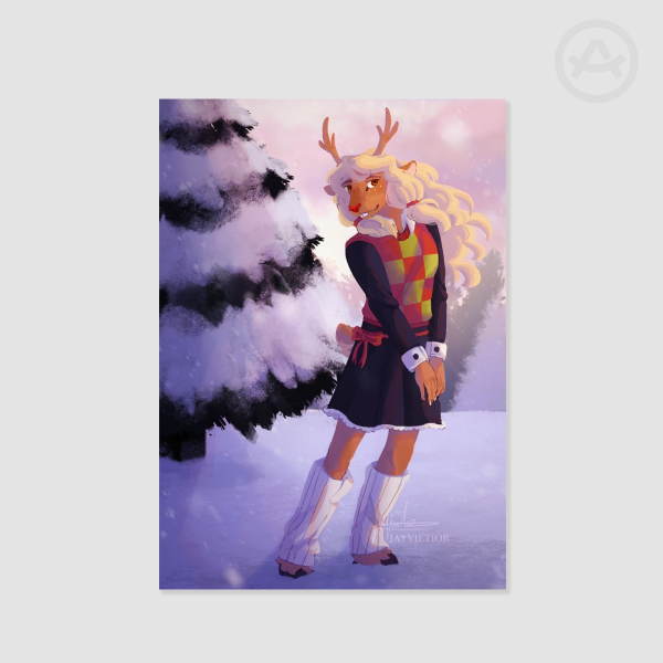 Noelle Holiday A5 Print