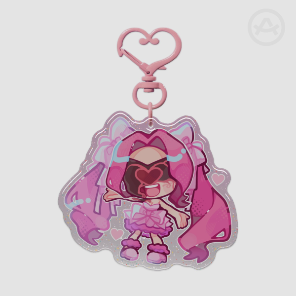 Mizi (Zombie Stage) - Epoxy Glitter Keychain