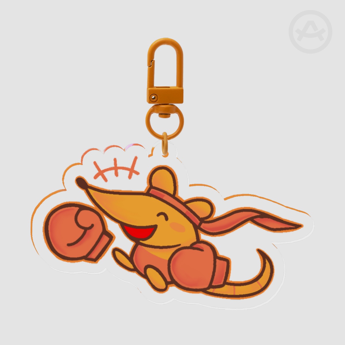 ( DELTARUNE CH. 5 ) Orange Acrylic Keychain