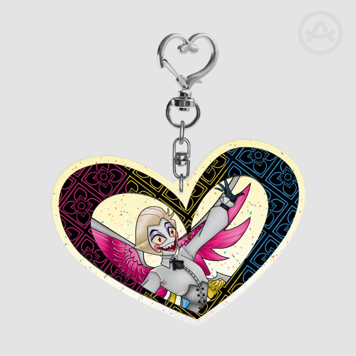 Neon Nights Lucifer Keychain
