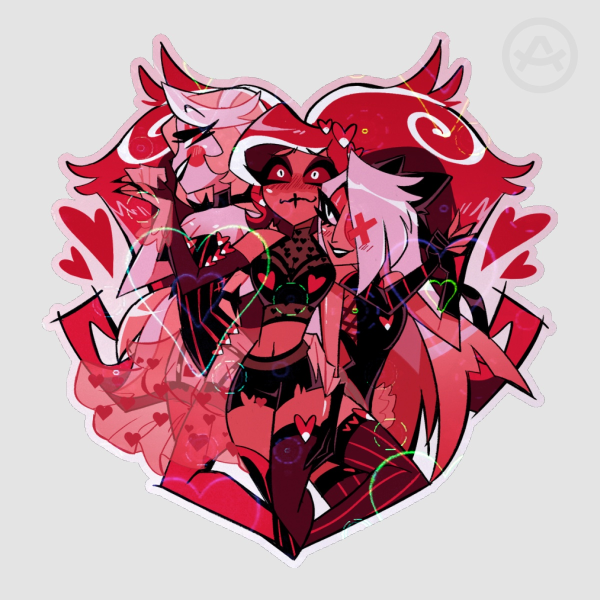 Chaggette Vday Die Cut Stickers