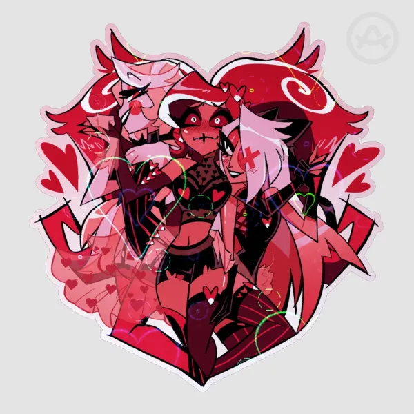 Chaggette Vday Die Cut Stickers