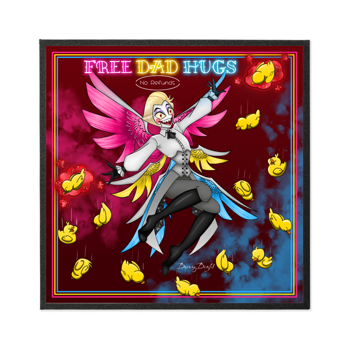 Neon Nights Lucifer Art Board