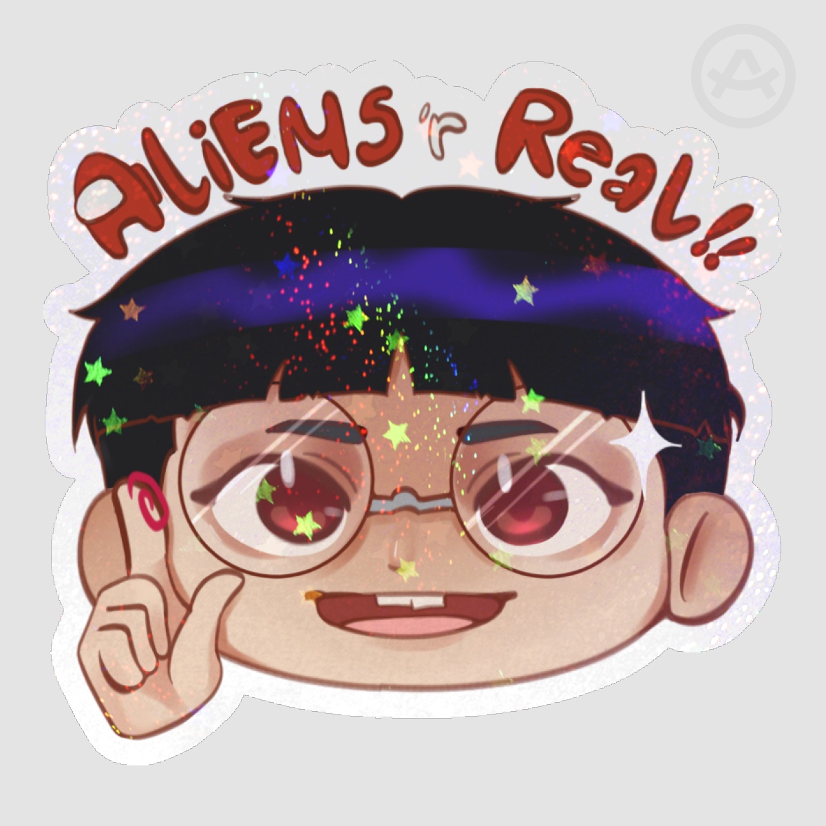 DANDADAN Okarun ALIENS R REAL!! | Words Sticker